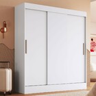 Guarda Roupa Casal Londres 3 Portas 2 Gavetas 100% Mdf Branco