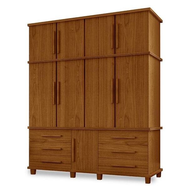 Guarda Roupa Casal Londres 9 Portas E 6 Gavetas - Móveis Luapa