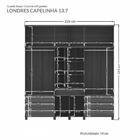 Guarda Roupa Casal Londres Capelinha 13.7 13 Portas 7 Gavetas