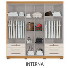 Guarda Roupa Casal Londres Com Espelho E Cômoda Sapateira Can