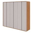 Guarda-roupa Casal Loop 6 Portas 100% Mdf Amêndoa Clean/off W