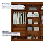 Guarda-roupa Casal Loop 6 Portas 100% Mdf Frassino/salvia