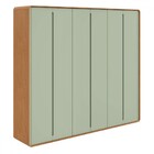 Guarda-roupa Casal Loop 6 Portas 6 Gavetas Clean/salvia - Móv
