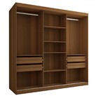Guarda-roupa Casal Lorient 3 Portas 4 Gavetas Com Espelho 100