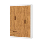 Guarda Roupa Casal Lu 4 Portas 2 Gavetas Carioca Móveis