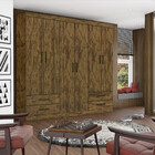 Guarda Roupa Casal Lu 6 Portas 4 Gavetas Carioca Móveis