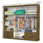 Guarda Roupa Casal Lu 6 Portas 4 Gavetas Carioca Móveis