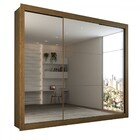 Guarda-roupa Casal Luiza 3 Portas De Correr 4 Gavetas Espelha