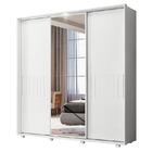 Guarda Roupa Casal Luminare 3 Portas De Correr E Espelho - Pr