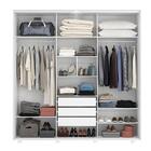 Guarda Roupa Casal Luminare 3 Portas De Correr E Espelho - Pr