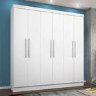 Guarda-roupa Casal Luna 6 Portas 3 Gavetas Internas Branco