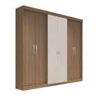 Guarda-roupa Casal Lupita 6 Pt 2 Gv Nogueira E Off White