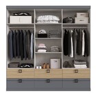 Guarda-roupa Casal Mad 6 Portas 6 Gavetas Cedro/grafite - Her