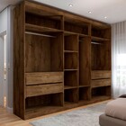 Guarda-roupa Casal Madalena 6 Portas 4 Gavetas 100% Mdf Com E
