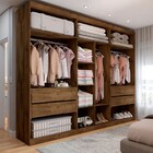 Guarda-roupa Casal Madalena 6 Portas 4 Gavetas 100% Mdf Com E