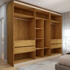 Guarda-roupa Casal Madalena 6 Portas 4 Gavetas 100% Mdf Off W