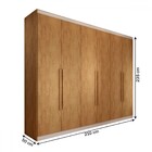 Guarda-roupa Casal Madalena 6 Portas 4 Gavetas 100% Mdf Off W