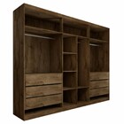 Guarda-roupa Casal Madalena 6 Portas 6 Gavetas 100% Mdf Com E