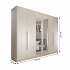 Guarda-roupa Casal Madalena 6 Portas 6 Gavetas 100% Mdf Com E