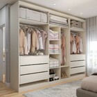 Guarda-roupa Casal Madalena 6 Portas 6 Gavetas 100% Mdf Com E