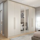 Guarda-roupa Casal Madalena 6 Portas 6 Gavetas 100% Mdf Com E