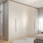 Guarda-roupa Casal Madalena 6 Portas 6 Gavetas 100% Mdf Off W