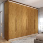 Guarda-roupa Casal Madalena 6 Portas 6 Gavetas 100% Mdf Perob