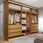 Guarda-roupa Casal Madalena 6 Portas 6 Gavetas 100% Mdf Perob