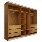 Guarda-roupa Casal Madalena 6 Portas 6 Gavetas 100% Mdf Perob