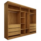 Guarda-roupa Casal Madalena 6 Portas 6 Gavetas 100% Mdf Perob