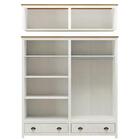 Guarda Roupa Casal Madeira Maciça 2 Peças 9105x9108 Topazio F