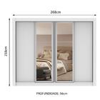 Guarda-roupa Casal Madesa Alabama 4 Portas De Correr Com Espe