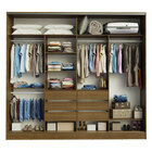 Guarda-roupa Casal Madesa Apolo 4 Portas De Correr - Rustic