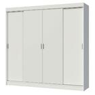 Guarda-roupa Casal Madesa Austin 4 Portas De Correr 3 Gavetas