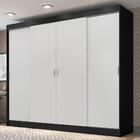 Guarda-roupa Casal Madesa Austin 4 Portas De Correr 3 Gavetas