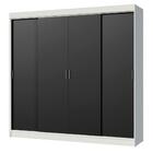 Guarda-roupa Casal Madesa Austin 4 Portas De Correr 3 Gavetas