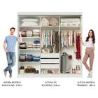 Guarda-roupa Casal Madesa Austin 4 Portas De Correr Com Espel