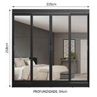 Guarda-roupa Casal Madesa Austin 4 Portas De Correr De Espelh