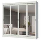 Guarda-roupa Casal Madesa Austin 4 Portas De Correr De Espelh