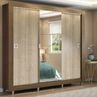 Guarda-Roupa Casal Madesa Campos 3 Portas de Correr com Espel