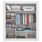 Guarda-Roupa Casal Madesa City 3 Portas de Correr de Vidro Re