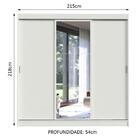 Guarda-roupa Casal Madesa Istambul 3 Portas De Correr Com Esp