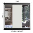 Guarda-roupa Casal Madesa Istambul 3 Portas De Correr Com Esp