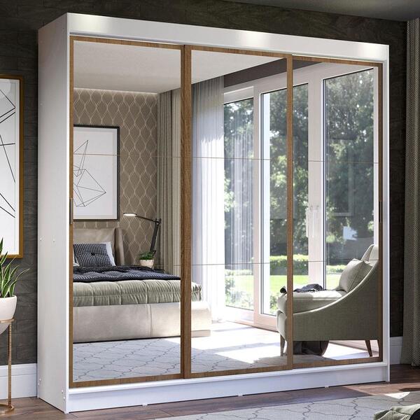 Guarda-roupa Casal Madesa Istambul 3 Portas De Correr De Espe