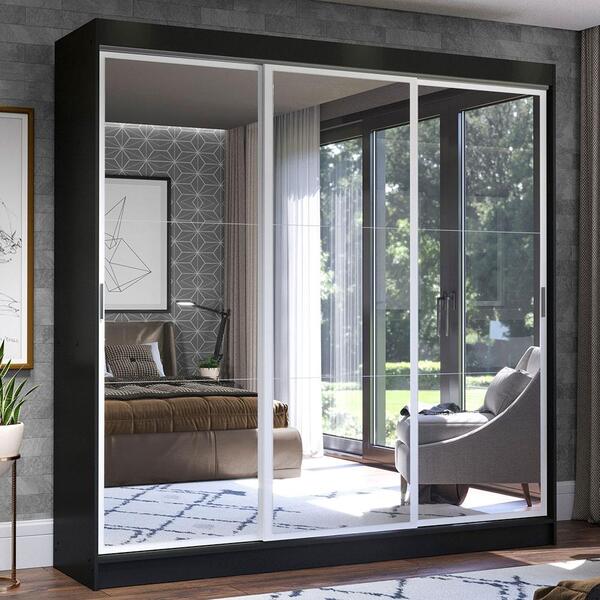 Guarda-roupa Casal Madesa Istambul 3 Portas De Correr De Espe