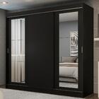 Guarda-roupa Casal Madesa Kansas 3 Portas De Correr Com Espel