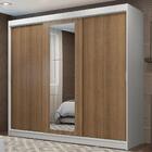Guarda-roupa Casal Madesa Kansas 3 Portas De Correr Com Espel