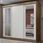Guarda-roupa Casal Madesa Kansas 3 Portas De Correr Com Espel