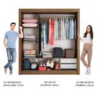 Guarda Roupa Casal Madesa Lyon 3 Portas De Correr 2 Gavetas