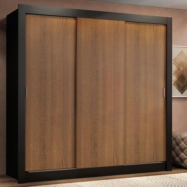 Guarda Roupa Casal Madesa Lyon 3 Portas De Correr 2 Gavetas